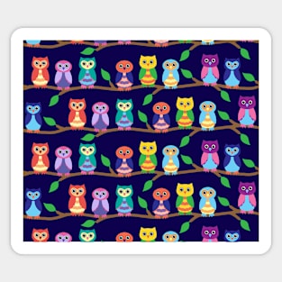 Owl Pattern Sticker